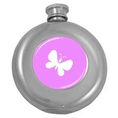 Butterfly Hip Flask (round)