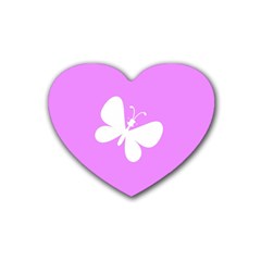 Butterfly Drink Coasters 4 Pack (heart) 