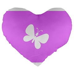 Butterfly 19  Premium Heart Shape Cushion