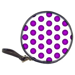 Purple And White Polka Dots Cd Wallet