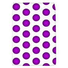 Purple And White Polka Dots Removable Flap Cover (large)