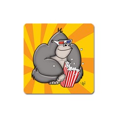 It s Movie Time Magnet (square) by CaterinaBassano