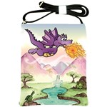 The Wee Purple Dragon Shoulder Sling Bag Front