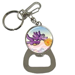 The Wee Purple Dragon Flying Bottle Opener Key Chain by CaterinaBassano