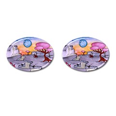 Elsewhere Cufflinks (oval) by CaterinaBassano