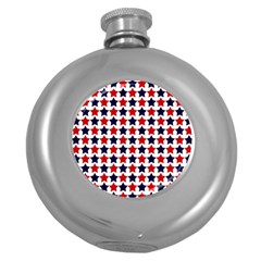 Patriot Stars Hip Flask (round) by StuffOrSomething