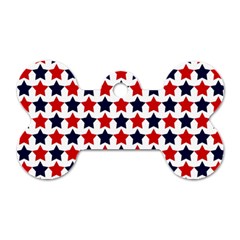 Patriot Stars Dog Tag Bone (two Sided)