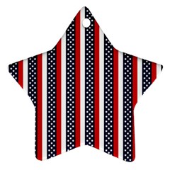 Patriot Stripes Star Ornament by StuffOrSomething