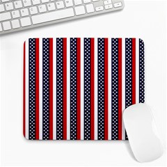 Patriot Stripes Large Mouse Pad (rectangle)