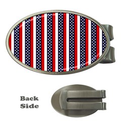 Patriot Stripes Money Clip (oval)