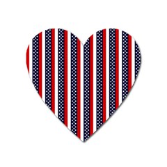 Patriot Stripes Magnet (heart)