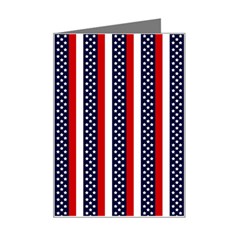 Patriot Stripes Mini Greeting Card by StuffOrSomething