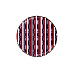 Patriot Stripes Golf Ball Marker 10 Pack (for Hat Clip)