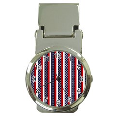 Patriot Stripes Money Clip With Watch by StuffOrSomething