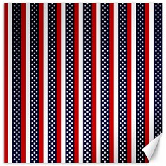 Patriot Stripes Canvas 20  X 20  (unframed)