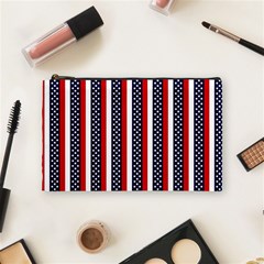 Patriot Stripes Cosmetic Bag (medium)