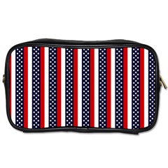 Patriot Stripes Travel Toiletry Bag (two Sides)