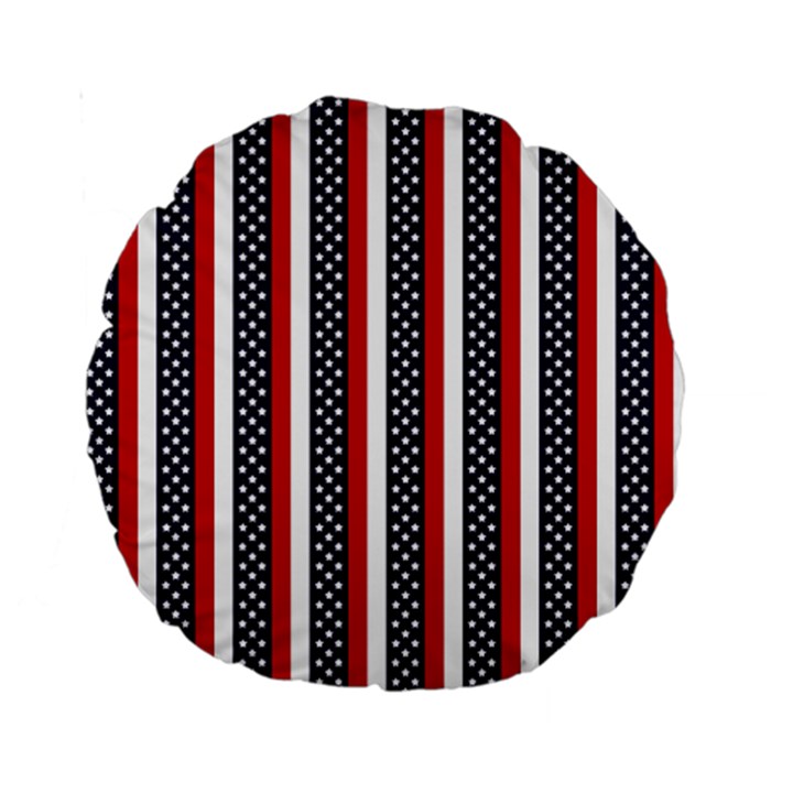 Patriot Stripes 15  Premium Round Cushion 