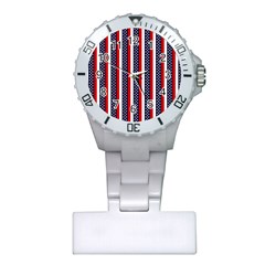 Patriot Stripes Nurses Watch by StuffOrSomething