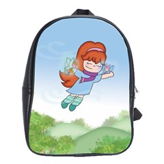 Fairyflightovertheforest Caterinabassano Rgb School Bag (large)