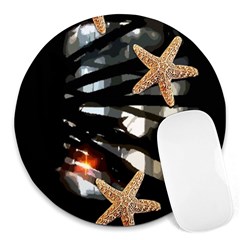 Star Fish 8  Mouse Pad (round) by Rbrendes