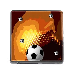 Soccer Memory Card Reader With Storage (square)