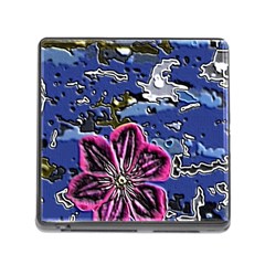 Flooded Flower Memory Card Reader With Storage (square)