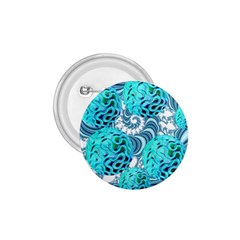 Teal Sea Forest, Abstract Underwater Ocean 1 75  Button by DianeClancy