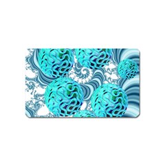 Teal Sea Forest, Abstract Underwater Ocean Magnet (name Card) by DianeClancy