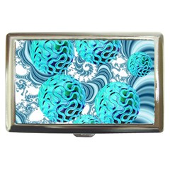 Teal Sea Forest, Abstract Underwater Ocean Cigarette Money Case