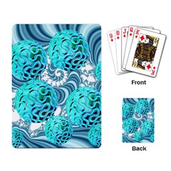 Teal Sea Forest, Abstract Underwater Ocean Playing Cards Single Design by DianeClancy