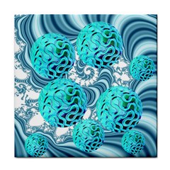 Teal Sea Forest, Abstract Underwater Ocean Face Towel by DianeClancy