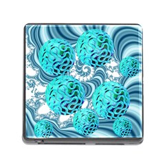 Teal Sea Forest, Abstract Underwater Ocean Memory Card Reader With Storage (square) by DianeClancy