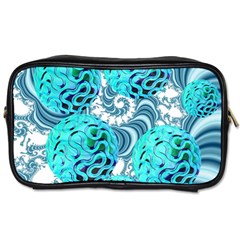 Teal Sea Forest, Abstract Underwater Ocean Travel Toiletry Bag (two Sides) by DianeClancy