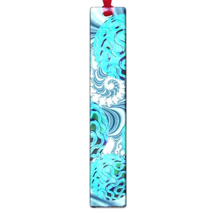 Teal Sea Forest, Abstract Underwater Ocean Large Bookmark