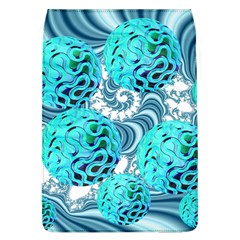 Teal Sea Forest, Abstract Underwater Ocean Removable Flap Cover (large)