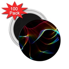 Imagine, Through The Abstract Rainbow Veil 2 25  Button Magnet (100 Pack)