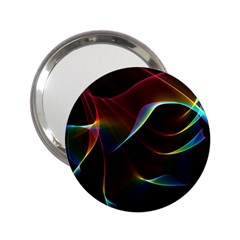 Imagine, Through The Abstract Rainbow Veil Handbag Mirror (2 25 ) by DianeClancy