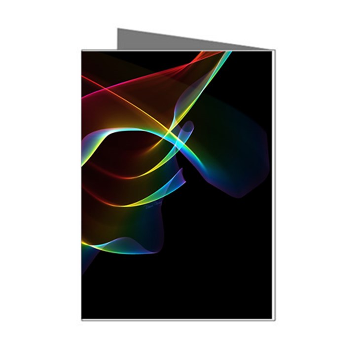 Imagine, Through The Abstract Rainbow Veil Mini Greeting Card (8 Pack)