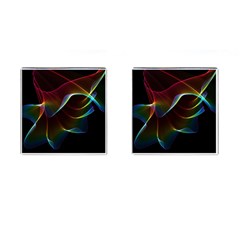 Imagine, Through The Abstract Rainbow Veil Cufflinks (square)