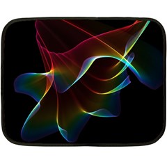 Imagine, Through The Abstract Rainbow Veil Mini Fleece Blanket (two Sided)