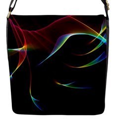 Imagine, Through The Abstract Rainbow Veil Flap Closure Messenger Bag (small) by DianeClancy