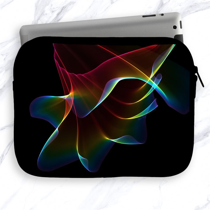 Imagine, Through The Abstract Rainbow Veil Apple iPad Zippered Sleeve