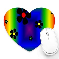 Mod Hippy Mouse Pad (heart) by Rbrendes