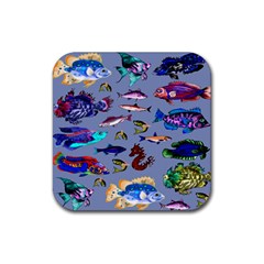 Fishy Drink Coaster (square) by Rbrendes