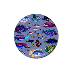 Fishy Drink Coasters 4 Pack (round) by Rbrendes