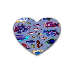 Fishy Drink Coasters (heart) by Rbrendes