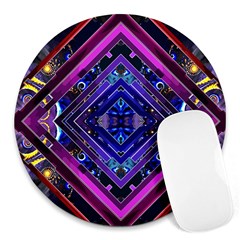 Galaxy 8  Mouse Pad (round) by Rbrendes