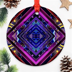 Galaxy Round Ornament