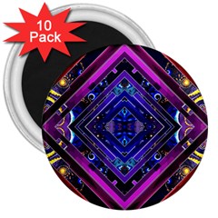 Galaxy 3  Button Magnet (10 Pack)